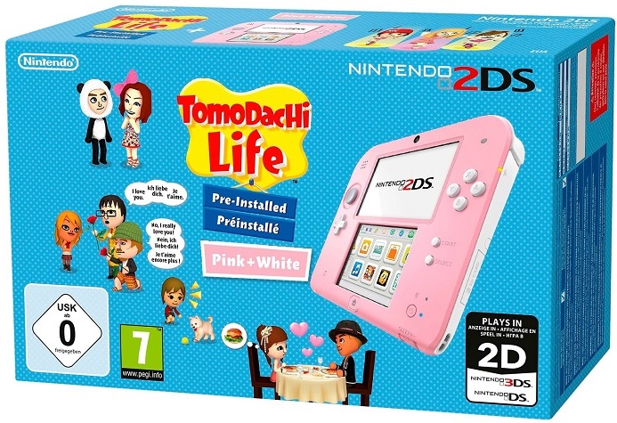 Tomodachi Nintendo + 2DS Life Pink
