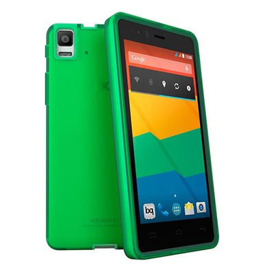 Gummie Cover BQ Aquaris E6 Green