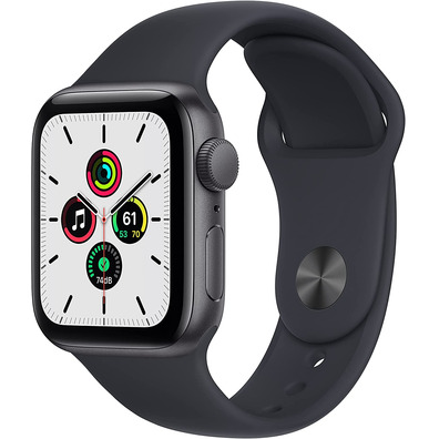 Apple Watch SE 2021 GPS 40 mm Space Grey Aluminium Box/Black Sports Correa Midnight