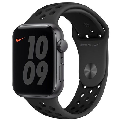 Apple Watch SE 44mm GPS Space Grey with anthracite and black strap MYYK2TY/A