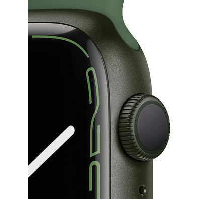 Apple Watch Series 7 GPS 45mm Box Aluminium Green/Green Sports Correa Trebol