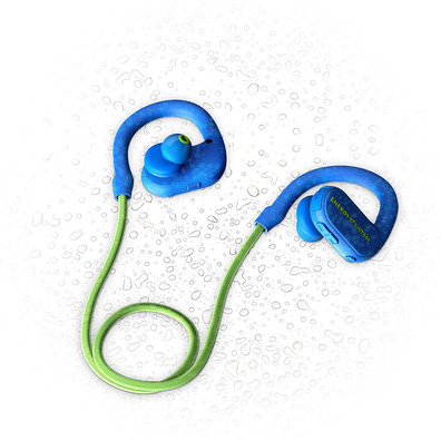 Energy Sister Running 2 Green Neon Sports Headphones