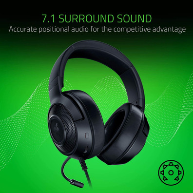 Gaming Razer Kraken X Black Headphones