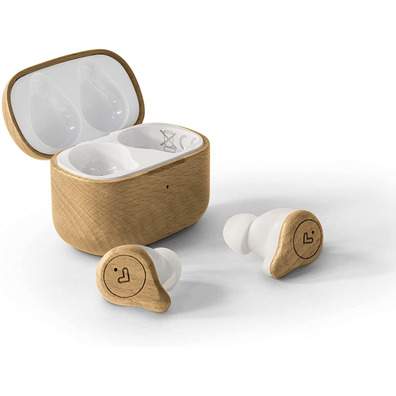 Micro Energy Sistem ECO TW Beech Wood Headphones