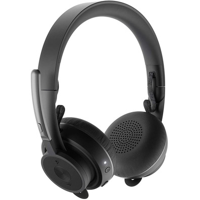 Micro Logitech Zone Wireless Black Headphones