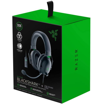 Razer Blackshark V2 + USB Mic Enhancer Headphones