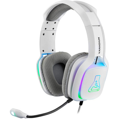 The G-Lab Korp Vanadium White Headphones