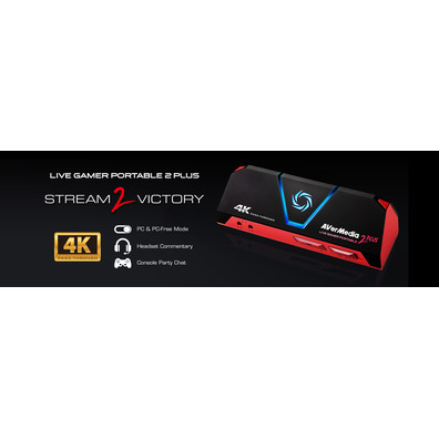 AVERMEDIA LIVE GAMER PORTABLE 2 PLUS 4K - DiscoAzul.com