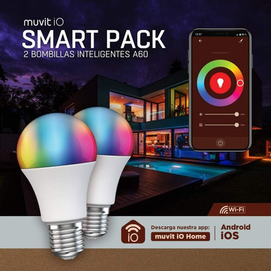 Muvit IO A60 E27 9W 2 Smart Bulb