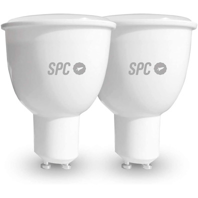 Smart Bulb SPC Aura 450 Cap GU10 5,5W/450 Lumens (2 units)