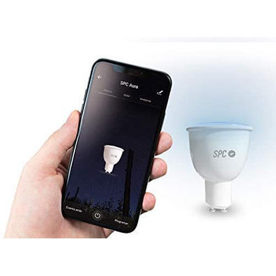 Smart Bulb SPC Aura 450 Cap GU10 5,5W/450 Lumens (2 units)