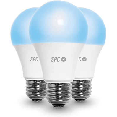 SPC Aura 800 10W Pack 3 UDS E27 Smart Bulb