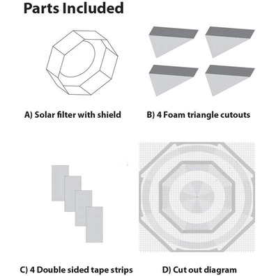 Bresser Filter Solar Telescopes SC 9 ''-10' ' SU