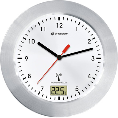 Bresser Mytime Bath RC White Clock