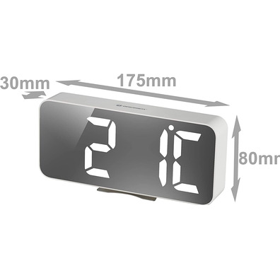 Bresser Weather Alarm Clock Mytime Echo White