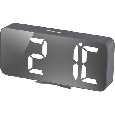 Bresser Weather Alarm Clock Mytime Echo Gray