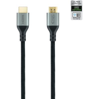 HDMI 2.1 Nanocable Ultra High Speed 2m Black Cable