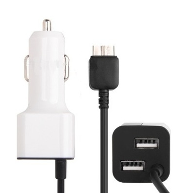 Car Charger for Samsung Galaxy Note 3 White