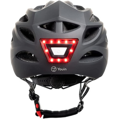 Youin MTB helmet with Front Lights and Black L