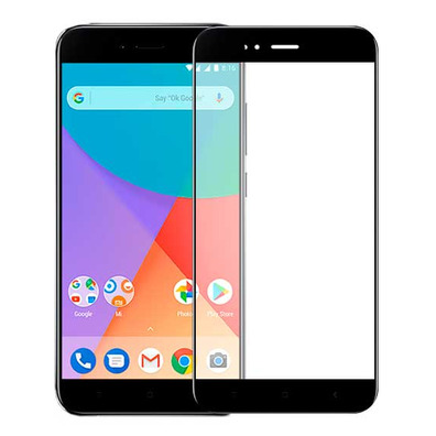 5D Curved Full Cover Tempered Glass - Xiaomi Mi A1 Black