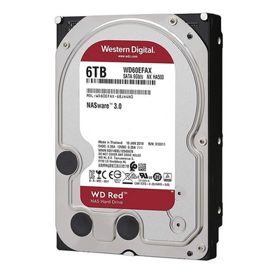 Western Digital Hard Disk RED NAS 6TB 3.5 '' SATA III WD60EFAX