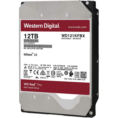 Western Digital Hard Disk WD Red Pro NAS 12TB 3.5 " SATA III 256MB