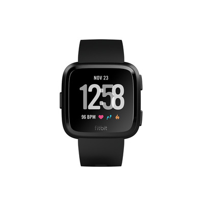 Fitbit versa smartwatch black aluminum/ black