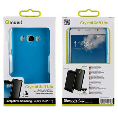 Crystal Soft Cover Lite Samsung Galaxy J5 (2016) Muvit Blue