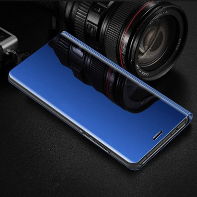 Book Type Mirror Case for iPhone 7/8 Blue