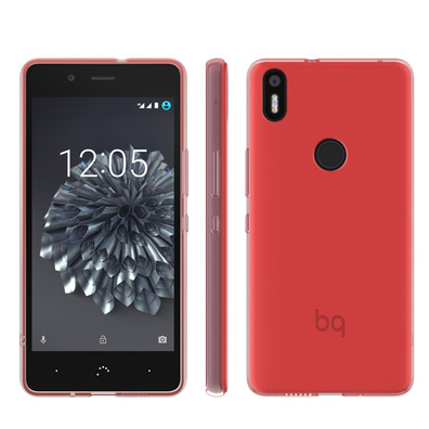 Gummy Cover BQ Aquaris X5 Plus Red