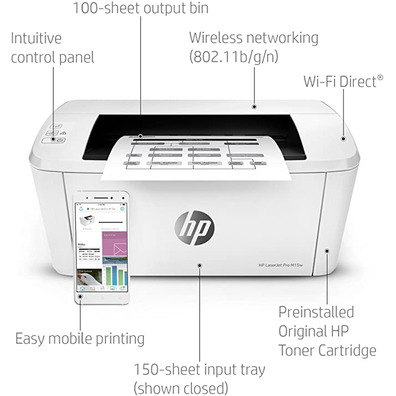 Printer HP Laserjet Pro M15W Wifi USB