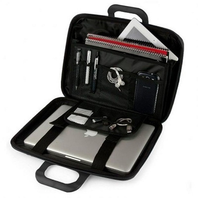 Briefcase E-vitta Bag Carbon for Portals up to 15.6 " Silver