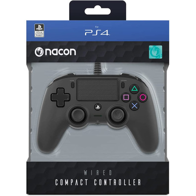 Command Nacon Compact Wired Black PS4