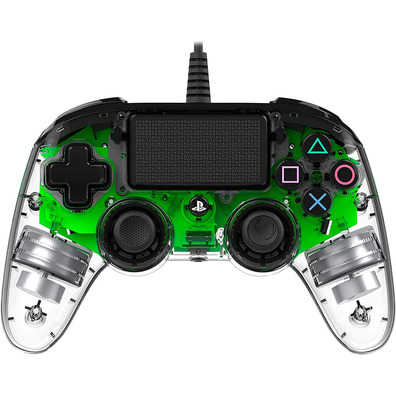 Command Nacon Compact Wired Illuminated Green Official PS4