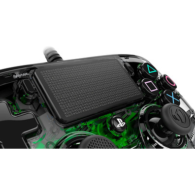 Command Nacon Compact Wired Illuminated Green Official PS4