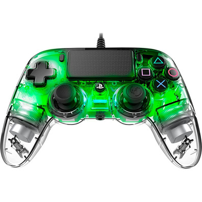 Command Nacon Compact Wired Illuminated Green Official PS4