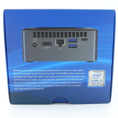 MiniPC KVX Nuc W10H Intel NUC8I3BEH2 i3/8GB/256GB SSD