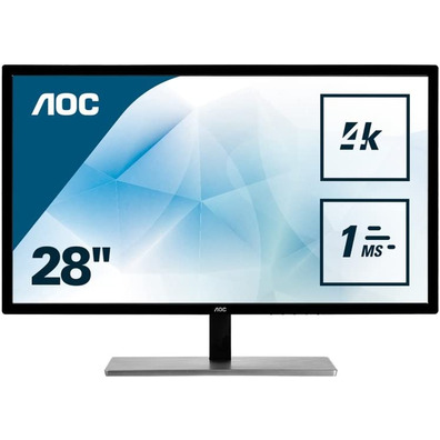 AOC U2879VF 28 '' 4K Black/Silver Monitor