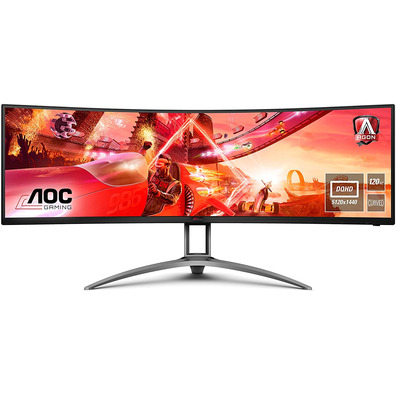 Monitor Gaming Curvo AOC AGON AG493UCX 49 " DQHD Multimedia Black