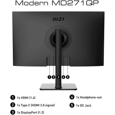 LED Monitor 27 '' MSI Modern MD271QP