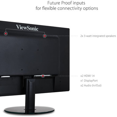 LED Monitor 27 '' Viewsonic VA2719-2K-SMHD IPS Black