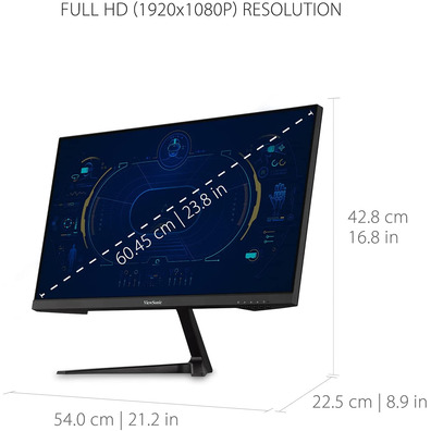 Viewsonic VX2418 24 ' Black LED Monitor