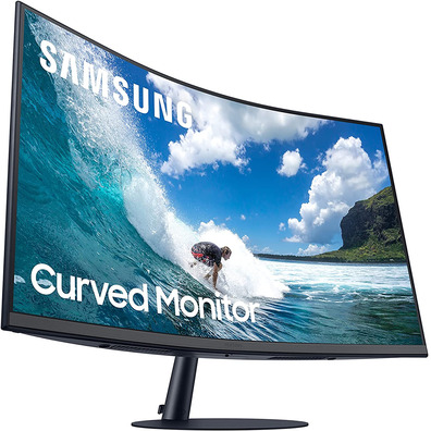 Professional Curvo Monitor Samsung C27T550FDR 27 " Full HD Multimedia Dark Grey Blue