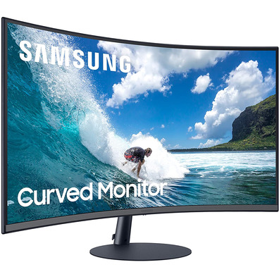 Professional Curvo Monitor Samsung C27T550FDR 27 " Full HD Multimedia Dark Grey Blue