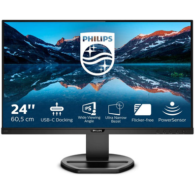 Philips 243B9 23.8 " Full HD Multimedia Black Monitor