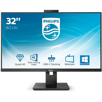 Philips 326P1H 31.5 " QHD/Webcam/Black Multimedia Professional Monitor