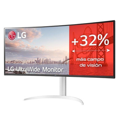 Curved Ultrapanoramic Professional Monitor LG UltraWide 38WQ75C-W 38 "/QHD +/Black and White