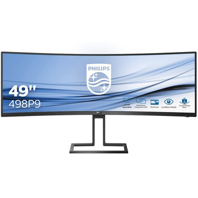 Curved Ultrapanoramic Monitor Philips 498P9 48.8 " Black Multimedia