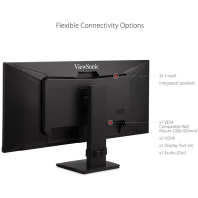 Viewsonic VA3456-MHDJ LED IPS 34 '' Black