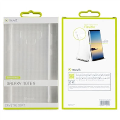 Cover Crystal Soft Samsung Galaxy Note 9 Transparent Muvit